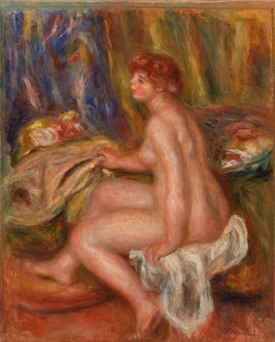 Seated Female Nude by Pierre Auguste Renoir